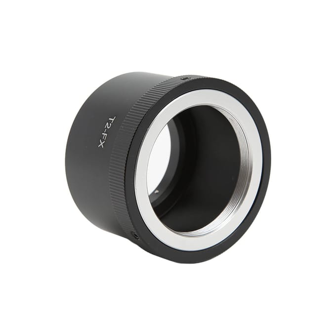 Aluminiumlegering T2‑FX Adapterring voor T2 Mount Lens naar voor Fuji FX Mount Camera Adapterring black