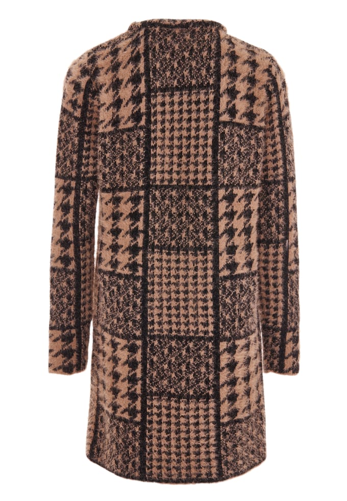Faina Vest Dames Donker roze zwart
