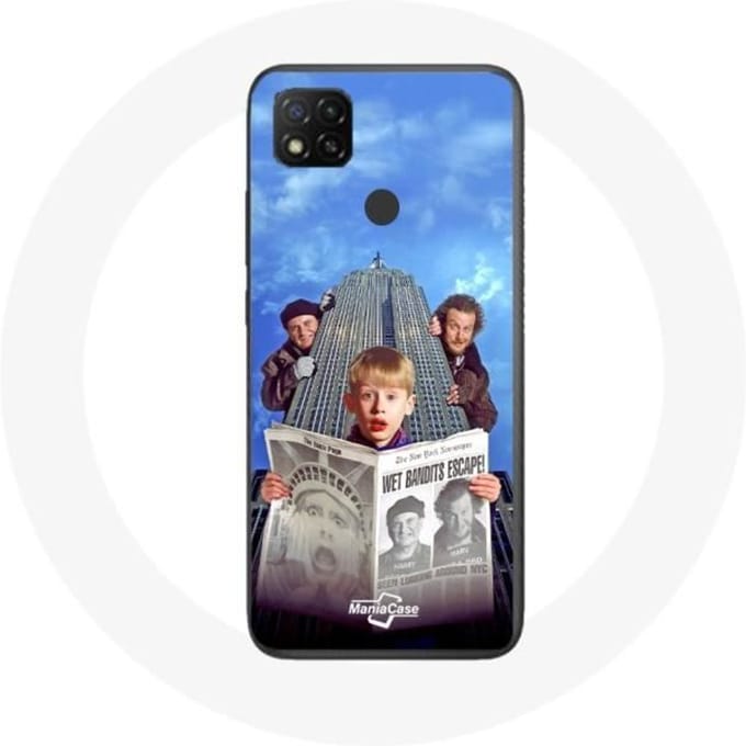 Xiaomi Redmi 9C Home Alone hoesje Mam, ik heb het vliegtuig weer gemist