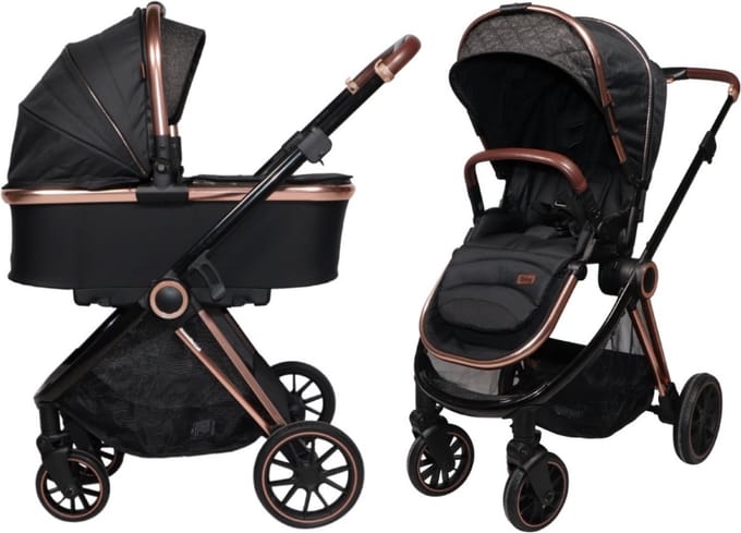 Ding Fenix Black/Rose Kinderwagen DI-191702