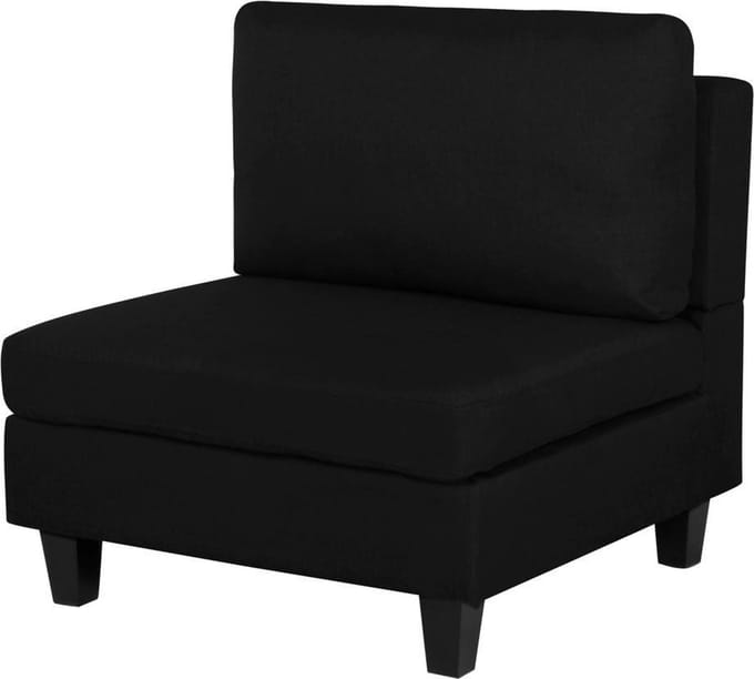 FEVIK - Fauteuil - Zwart - Polyester