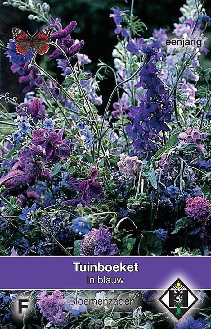 2 stuks Tuinboeket in Blauw