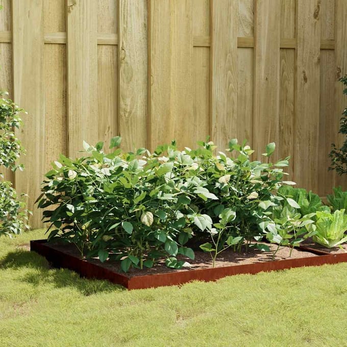 vidaXL - Plantenbak - verhoogd - 100x100x18,5 - cm - cortenstaal