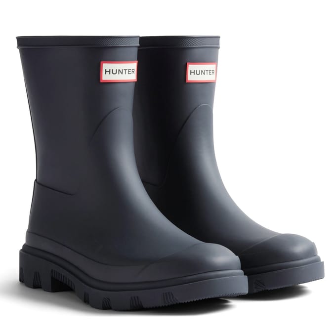 Hunter Downpour Short Boot Unisex Regenlaarzen - Donkerblauw