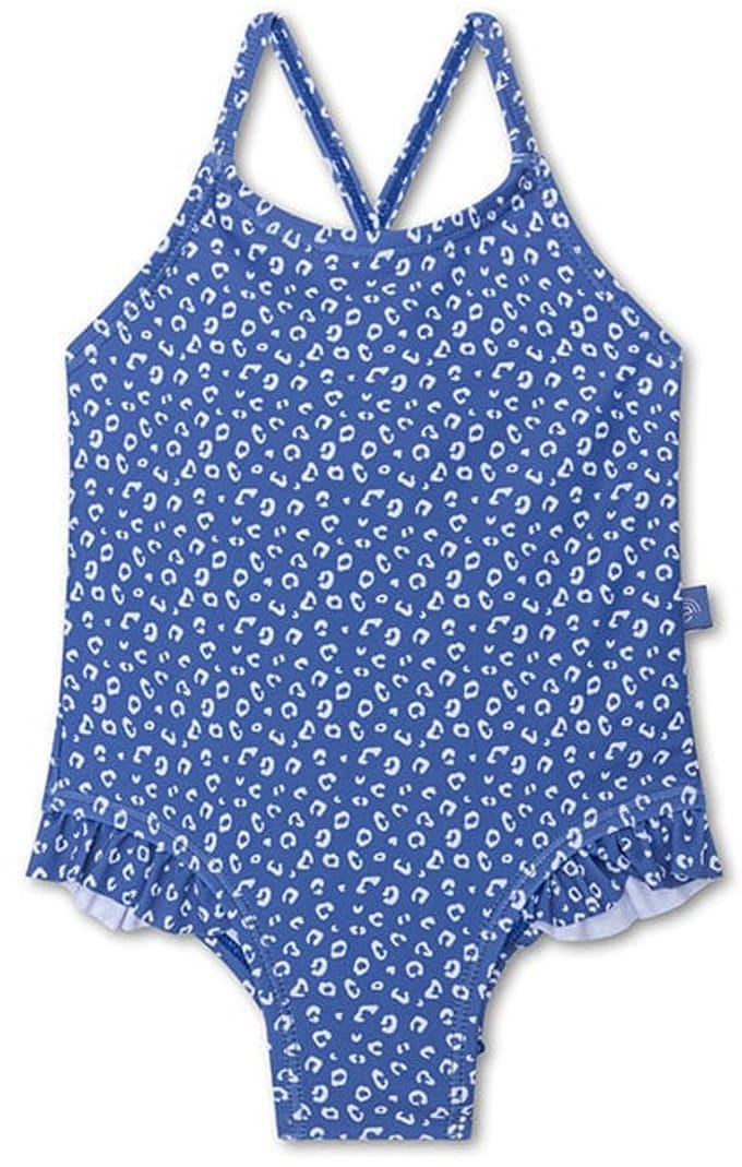 Swim Essentials - UV badpak meisjes - 0-12 Jaar - Blauw - Luipaardprint