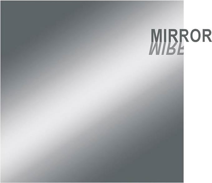 Boston PG-233-MC pickguard material, 2 ply, 30x29cm, mirror chrome
