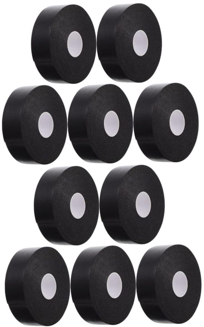 Schuimrubberen Oogpads - Wimper Tape - Wimperverlenging - Ademend Schuimrubber - 10 Rollen - Zwart