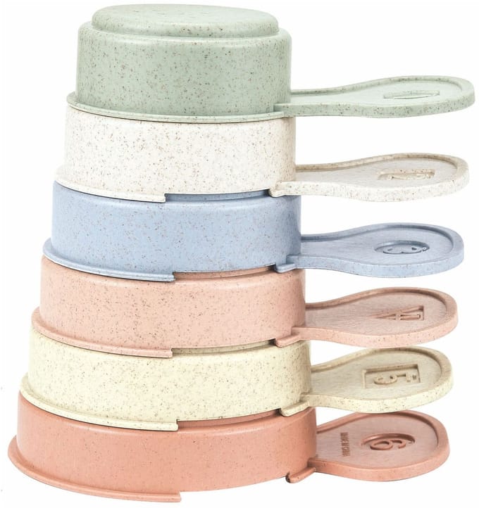 Stapelbekers met Handvat Pastel, 6dlg.