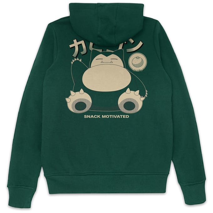 Pokémon Snorlax Snoozy By Nature Hoodie - Green - M