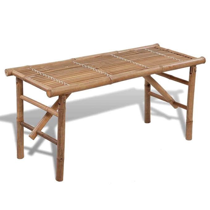 vidaXL - Tuinbank - inklapbaar - 118 - cm - bamboe