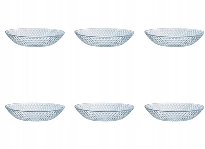 Luminarc Pampille Diepe Borden 20 cm - Set van 6 - Transparant glas