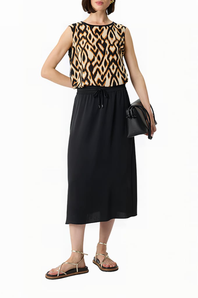 Satinrok dames COMMA Midi