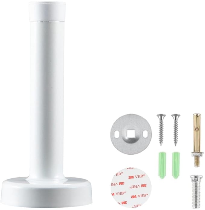 Unyqoos® Zware roestvrijstalen deurstopper met rubberen ring en modern design