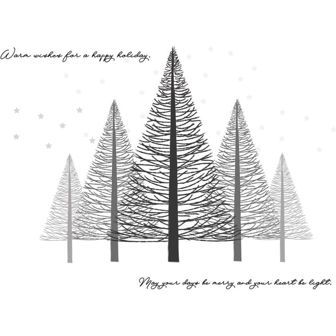 Sizzix • Clear Stamp Set & Stencil A5 Cosmopolitan Christmas Merry & Light 16pcs