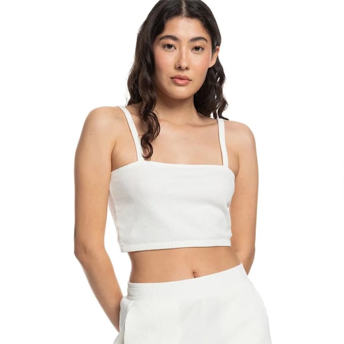 Roxy Digital Hugs Top Zonder Mouwen Wit XS Vrouw