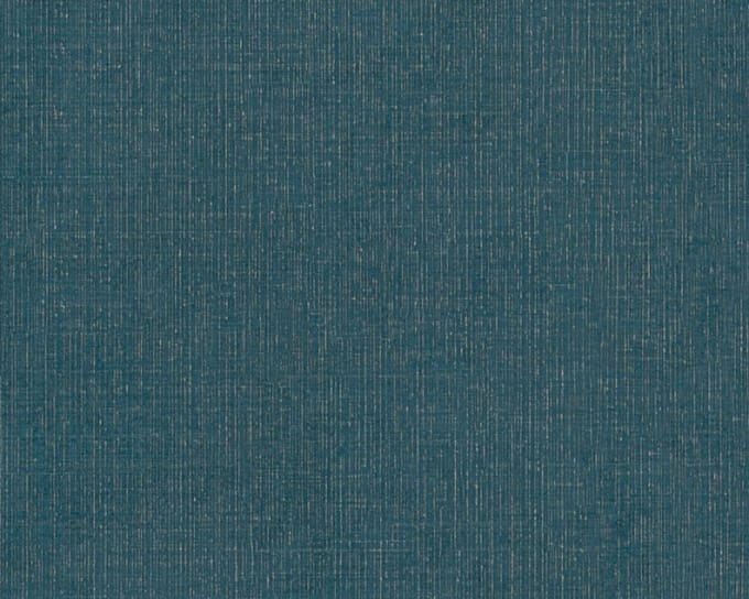 TEXTIELLOOK BEHANG | Metallic Linnenstructuur - oceaanblauw goud - A.S. Création My Home My Spa