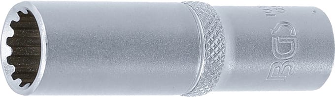 BGS Dopsleuteldop Gear Lock, diep - 3/8 - 12 mm