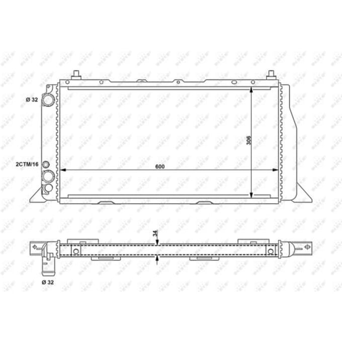 Radiator, motorkoeling NRF 54603