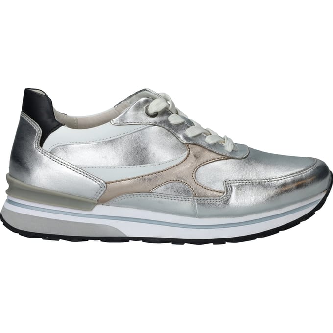 Gabor - Sneakers Hoog Zilver Zilverkleur 40