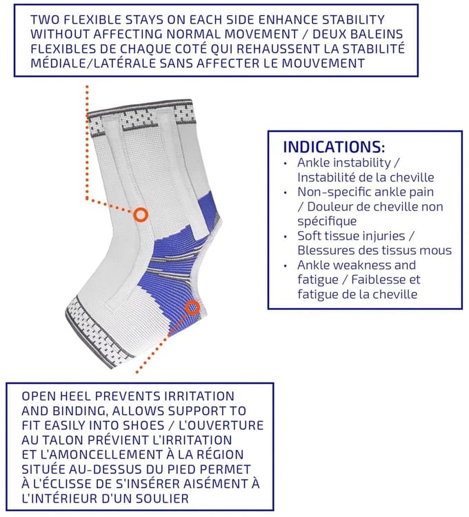 Enkelbrace - Voetband - Ondersteuning Enkel - Open Hiel - One Size - Niet gespecificeerd