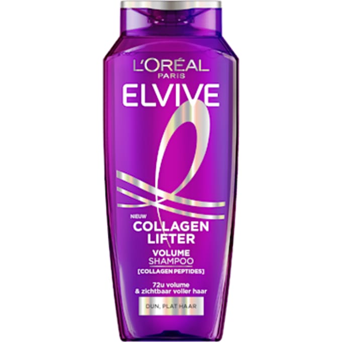 L'Oréal Paris Elvive Collagen Lifter Shampoo - 72u zichtbaar volume - Voor dun, plat haar - 250ml