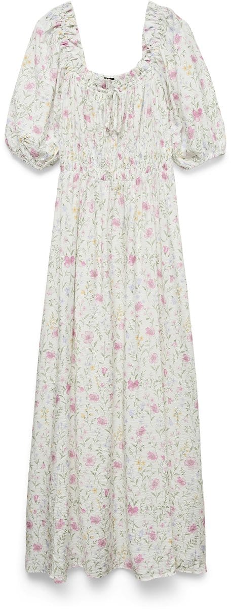 Vero Moda Gesmokte jurk VMJULIETTE Lange jurk
