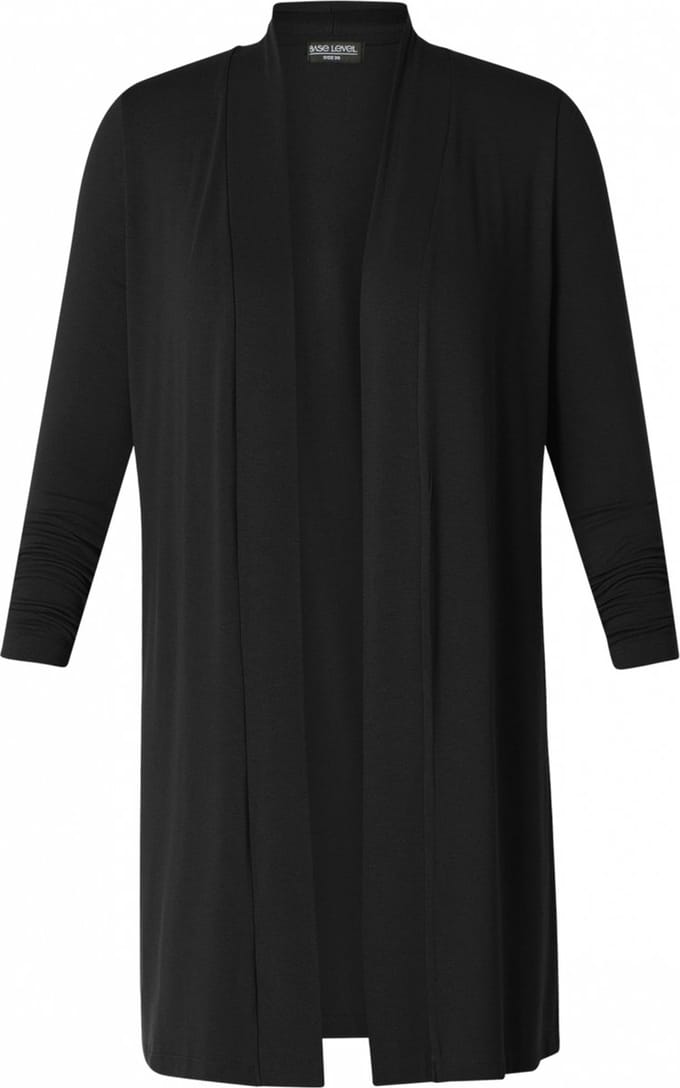 BASE LEVEL Yayla Long Vest - Black - maat 42