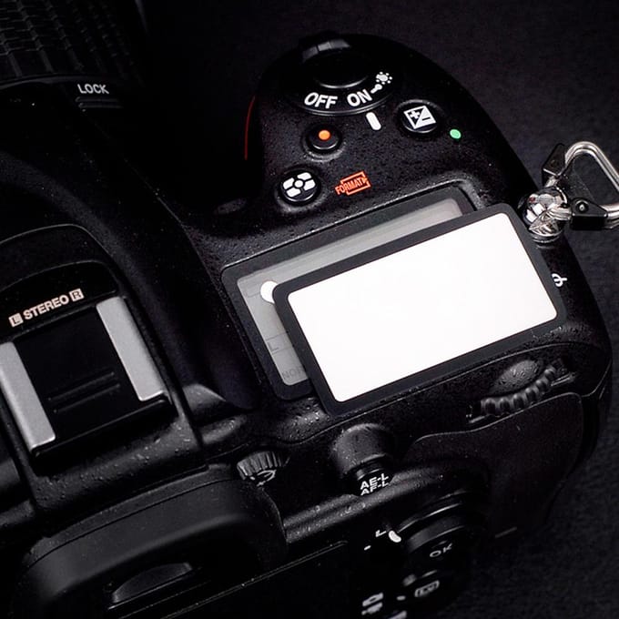 Acryl beschermkap voor de bovenkant van het LCD-scherm van de Nikon D850 D500. white