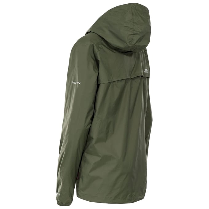 Trespass - Dames Qikpac Waterdichte en Opbergbare Shell Jas (Groen)