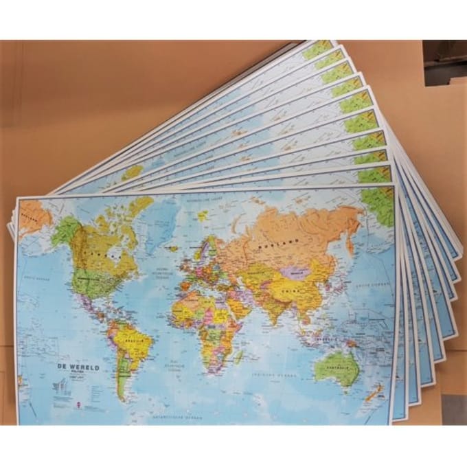 Set: Muismat Wereld 1/60m Per 10 Stuks