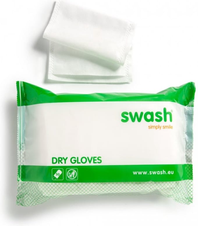 Swash - Dry Gloves - Washandjes - 50 Stuks per pak