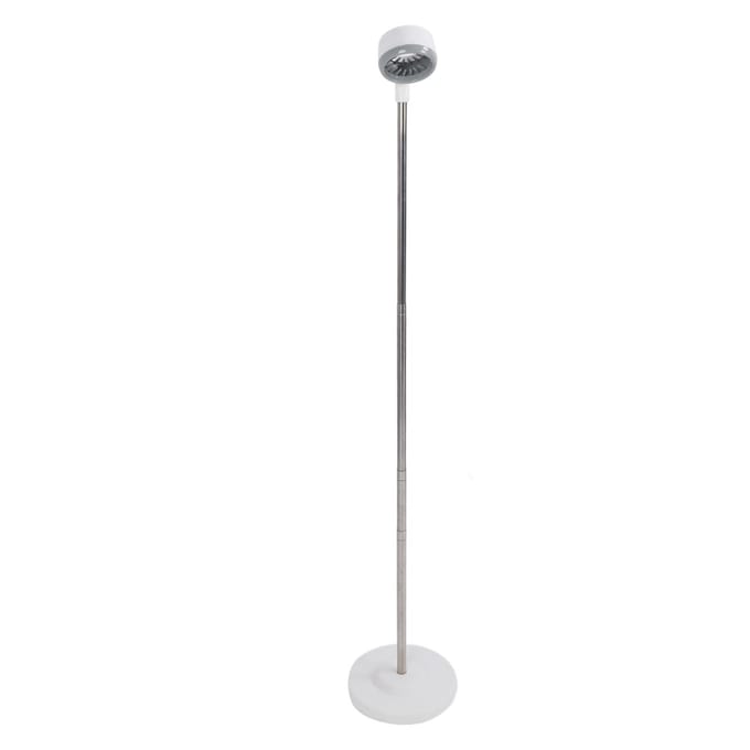 Support Sèche-Cheveux 35-140cm Télescopique Angle Réglable Support de Sol Table Support Sèche-Cheveux white