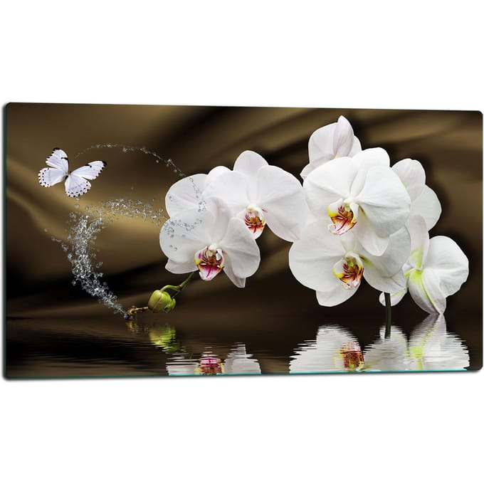 TMK ArtDeko - Snijplank - Glas - 52x30cm - Bloemen