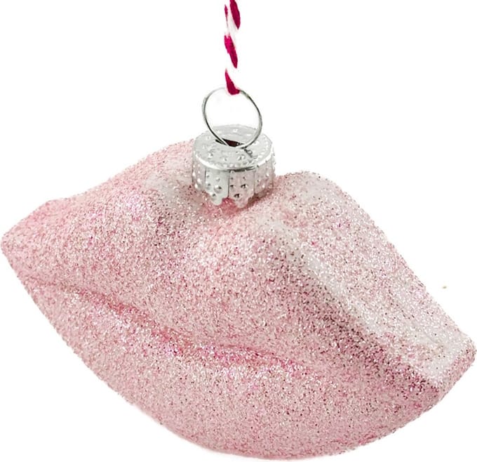 Kerstbal Hanger Lips
