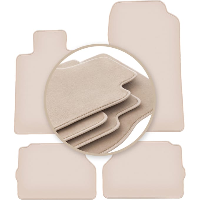 PREMIUM beige matten voor: Mercedes C140 / W140 coupé 1992-1999