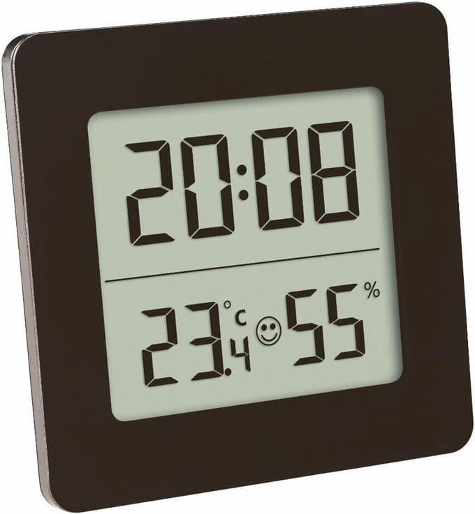 Digitale Thermo-Hygrometer voor Binnenklimaat met Tijd, Datum en Alarm