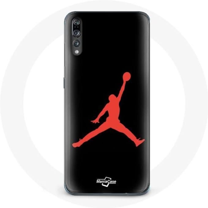 Coque - Huawei - P20 - Logo Michael Jordan - Rouge - Souple rouge