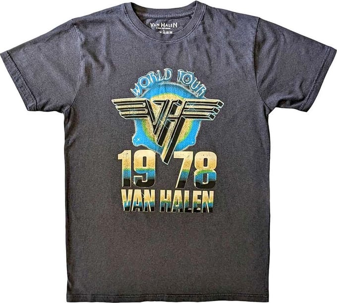 Van Halen - World Tour '78 Heren T-shirt - M - Zwart