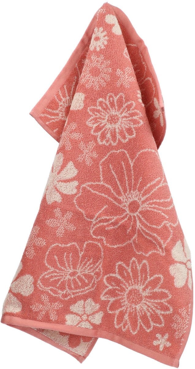 Bunzlau Castle | Keukendoek Flowerbed Roze GOTS