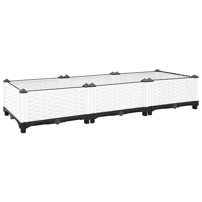 vidaXL - Plantenbak - verhoogd - 120x40x23 - cm - polypropeen