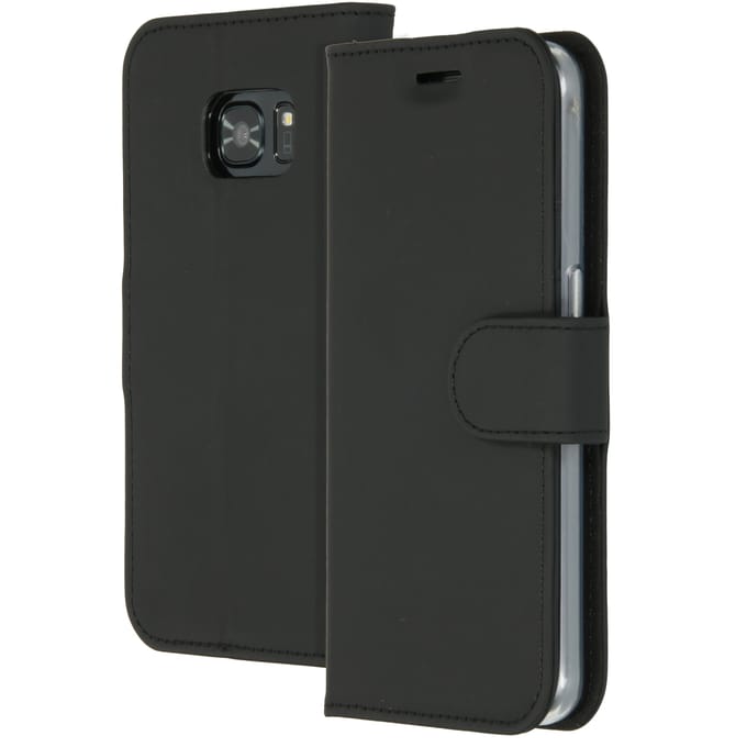 Accezz Hoesje - Geschikt voor Samsung Galaxy S7 - Wallet Softcase Bookcase - Zwart