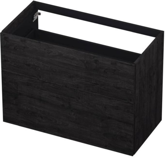INK - Onderkast 2 Laden Push To Open 65cm Hout Decor - 900x450x650 Mm - Houtskool Eiken