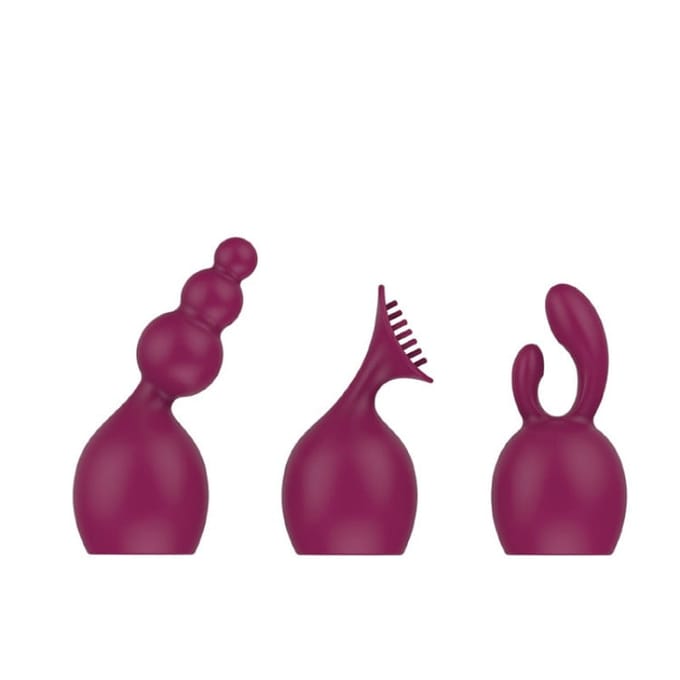Set van 3 opzet stukken voor wand vibrator