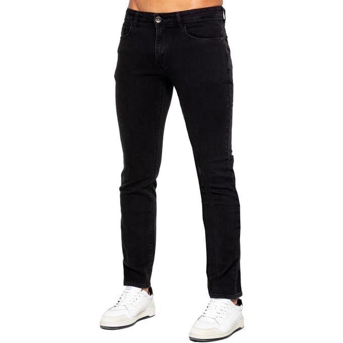 ETO | Heren Rechte Benen Jeans - Zwart