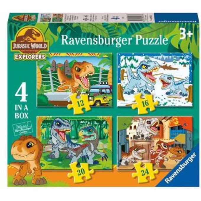 Ravensburger puzzel Jurassic World Explorers - Legpuzzel - 12, 16, 20, 24 stukjes