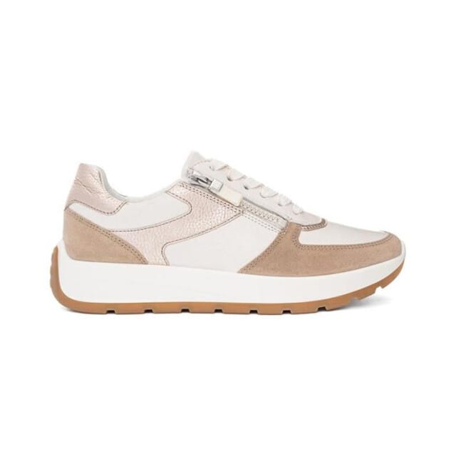 Ara New York dames sneaker - Beige wit - Maat 38,5