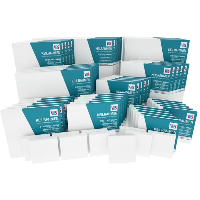 VBS Schildersdoek "Megapack", 60-delig