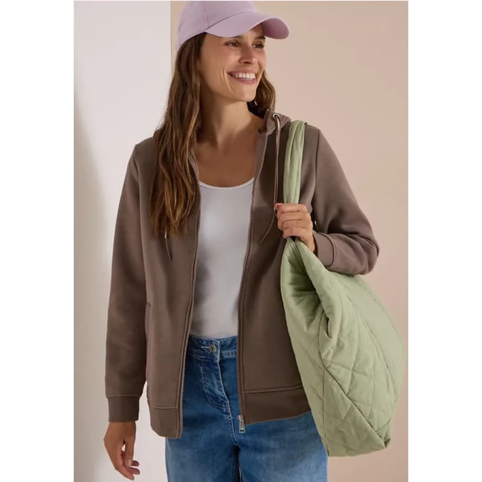 Sweatvest met een zachte, geruwde binnenkant