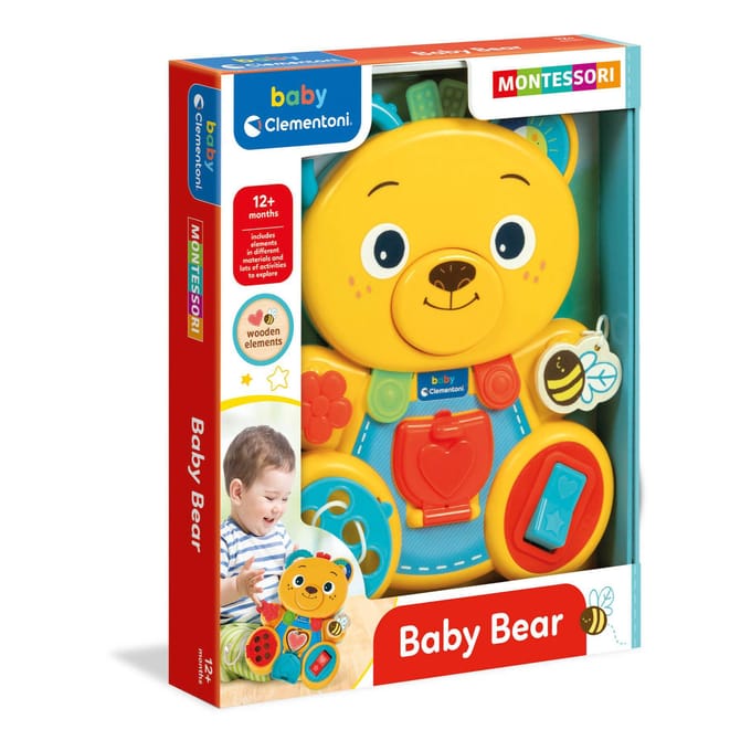 Clementoni - Grappige Beer - Handvaardigheid - Montessori principes - Vanaf 18 maanden