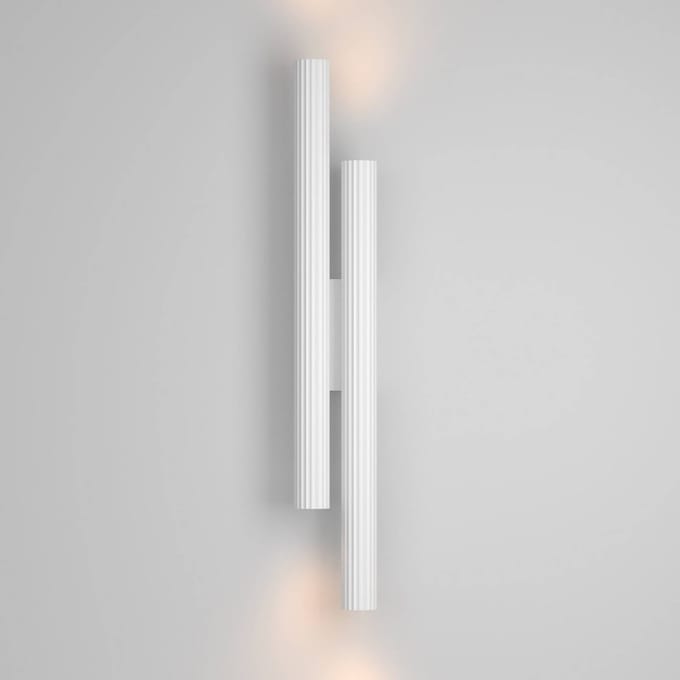 Maytoni LED wandlamp Calipso, wit, hoogte 49 cm, metaal, 4-lamps